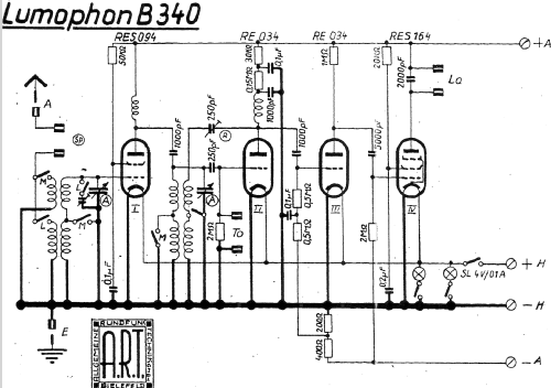 B340; Lumophon, Bruckner & (ID = 1577988) Radio