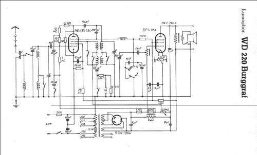 Burggraf W WD220a; Lumophon, Bruckner & (ID = 9141) Radio
