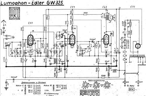 Edler GW325; Lumophon, Bruckner & (ID = 1573885) Radio