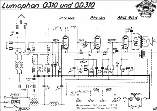 G310; Lumophon, Bruckner & (ID = 1104701) Radio