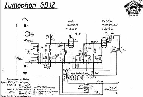 GD12; Lumophon, Bruckner & (ID = 1100389) Radio