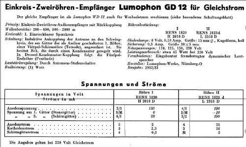 GD12; Lumophon, Bruckner & (ID = 14529) Radio