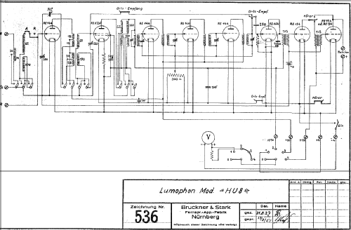 HU8; Lumophon, Bruckner & (ID = 991416) Radio