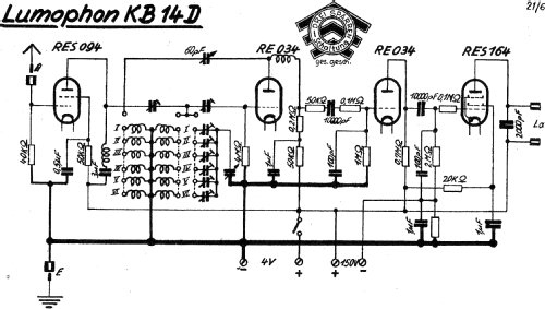 KB14D-4V; Lumophon, Bruckner & (ID = 1103910) Radio