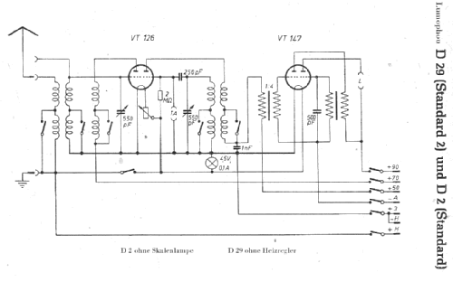 Standard 2 D29; Lumophon, Bruckner & (ID = 8952) Radio