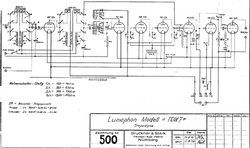 Tropadyne TOW7; Lumophon, Bruckner & (ID = 988128) Radio
