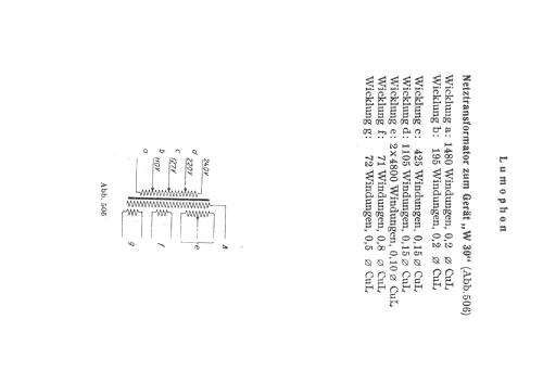 W30; Lumophon, Bruckner & (ID = 341336) Radio