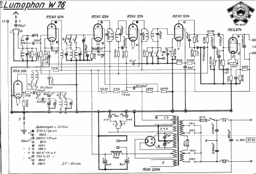 W76; Lumophon, Bruckner & (ID = 1103939) Radio