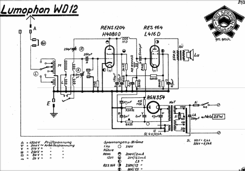 WD12; Lumophon, Bruckner & (ID = 1100378) Radio