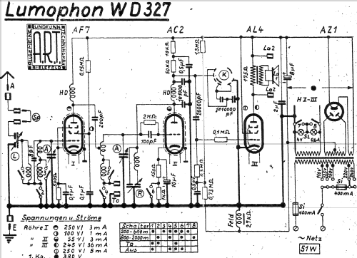 WD327; Lumophon, Bruckner & (ID = 1577978) Radio