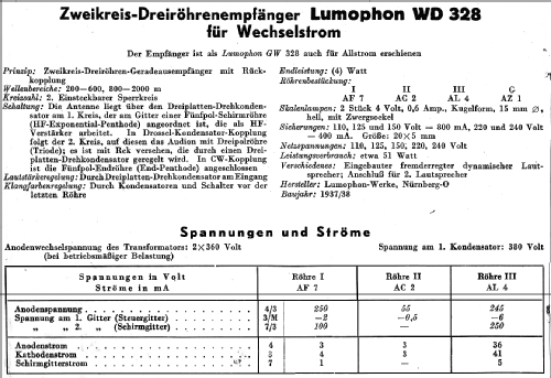 WD328; Lumophon, Bruckner & (ID = 14560) Radio