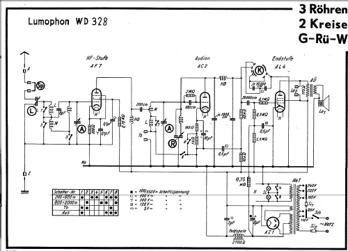 WD328; Lumophon, Bruckner & (ID = 736481) Radio