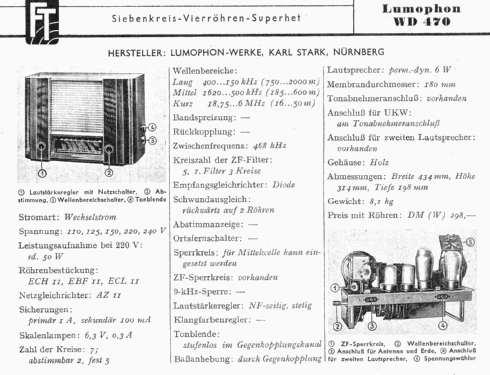 WD470; Lumophon, Bruckner & (ID = 1244747) Radio