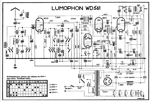 WD561; Lumophon, Bruckner & (ID = 119303) Radio