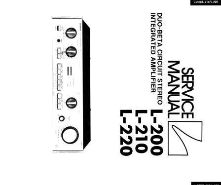 Duo-Beta Circuit Stereo Integrated Amplifier L210; Luxman, Lux Corp.; (ID = 1566582) Verst/Mix