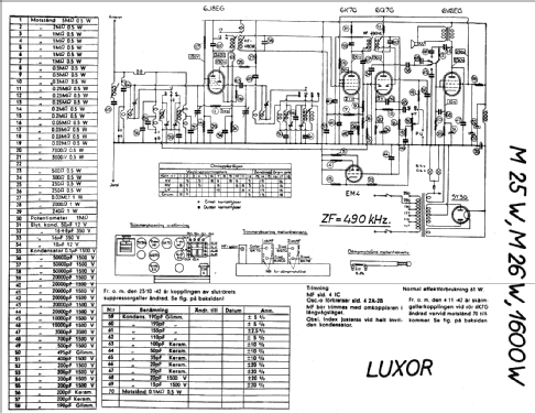 1600W; Luxor Radio AB; (ID = 18589) Radio