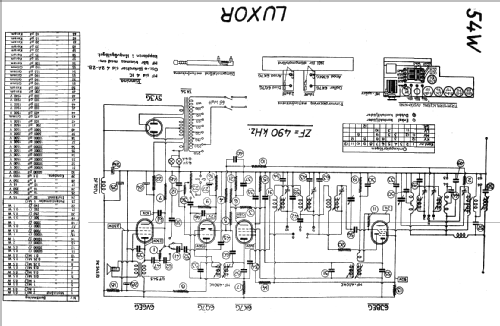 54W; Luxor Radio AB; (ID = 18578) Radio