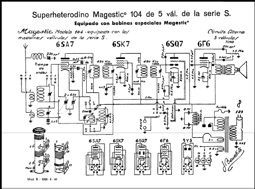 104; Magestico Magnedine, (ID = 334729) Radio