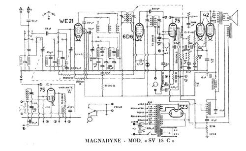 Radiofonografo SV 15C; Magnadyne Radio; (ID = 3004299) Radio