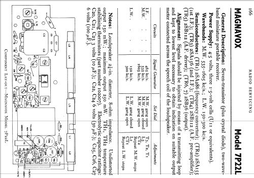 2 Band 7 Transistor 7P22L; Magnavox Great (ID = 766213) Radio