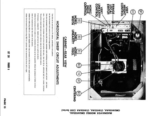 Chassis Ch= CTA455AA 350 Series; Magnavox Co., (ID = 2642039) Televisión