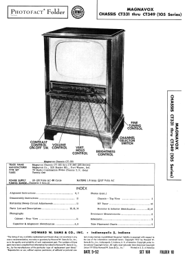 Chassis CT338 ; Magnavox Co., (ID = 3053222) Television