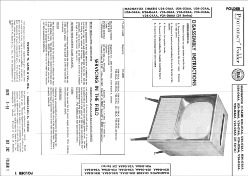 Chassis V24-01AA ; Magnavox Co., (ID = 2555649) Fernseh-E