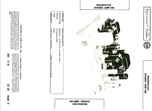 AMP-148; Magnavox Co., (ID = 2027853) Ampl/Mixer