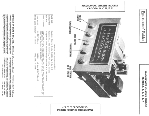 CR-200A ; Magnavox Co., (ID = 1390454) Radio
