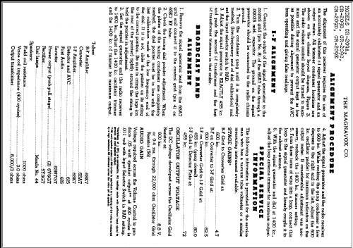 CR-209D ; Magnavox Co., (ID = 289748) Radio