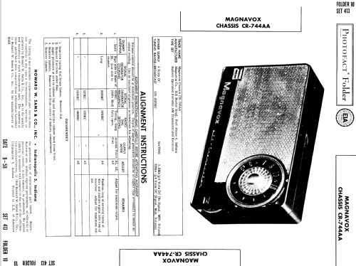 CR-744AA; Magnavox Co., (ID = 781419) Radio