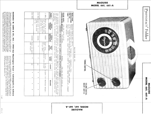 661-A ; Maguire Industries, (ID = 597666) Radio