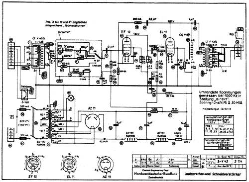 Schneidverstärker V43; Maihak AG, H.; (ID = 451533) Ampl/Mixer