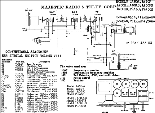 1A50A ; Majestic Radio & (ID = 741723) Radio