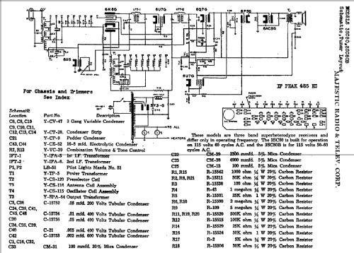 3SC80B ; Majestic Radio & (ID = 745534) Radio