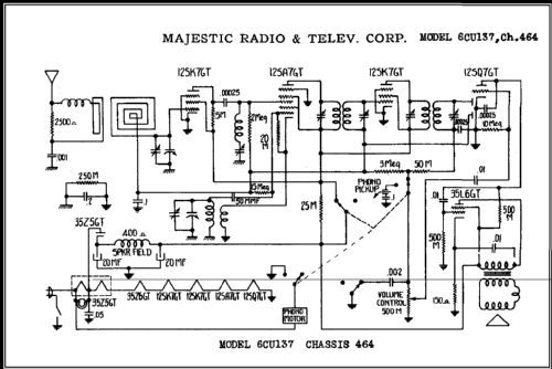 6CU137 Ch= 464; Majestic Radio & (ID = 468098) Radio