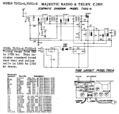 T101LA ; Majestic Radio & (ID = 742377) Radio