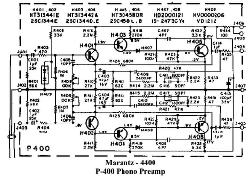 Stereo 2 + Quadradial 4 Receiver 4400; Marantz Sound United (ID = 1655790) Radio