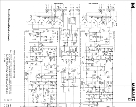 Console Stereo Preamplifier 33; Marantz Sound United (ID = 2580619) Ampl/Mixer