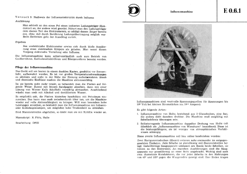 Wimshurst Influenzmaschine IM2; Marchlewski, Franz, (ID = 1708546) teaching