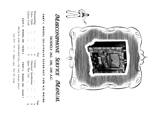 Autoradiogram 288; Marconi Co. (ID = 2392638) Radio