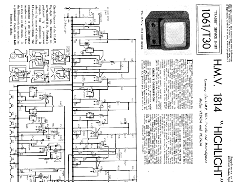 VC59DA; Marconi Co. (ID = 1018527) Télévision