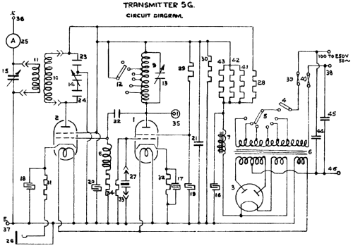 Transmitter 5G Admiralty Patt. X2113A; Marconi Co. (ID = 596592) Commercial Tr