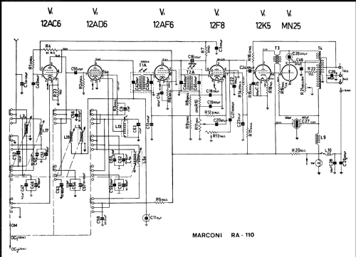 RA-110; Marconi Española S.A (ID = 572017) Car Radio