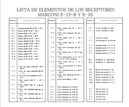 X-12R; Marconi Española S.A (ID = 571996) Radio