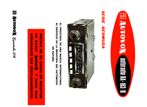 Autovox RA-163 /B; Marconi Española S.A (ID = 2229773) Car Radio