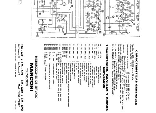 New York TM-692; Marconi Española S.A (ID = 2223261) Televisore