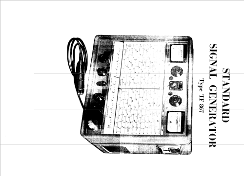 Standard Signal Generator TF 867; Marconi Instruments, (ID = 2491012) Equipment