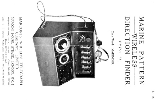 Direction Finder Type No 11; Marconi's Wireless (ID = 2632353) Ausrüstung