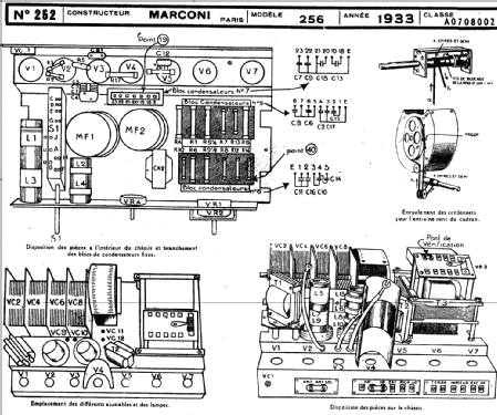 Marconi 7 256; Marconi marque, Cie. (ID = 217024) Radio